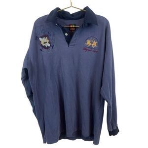 La Martina Saddlery Polo Long Sleeve Shirt Size XXL Preppy Y2K‎ Style